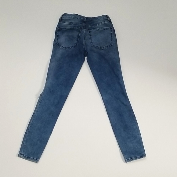 Free People high waist Busted knee skinny jeans - Picture 3 of 13